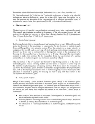 Design and develop of en e learning content based on multimedia game | PDF