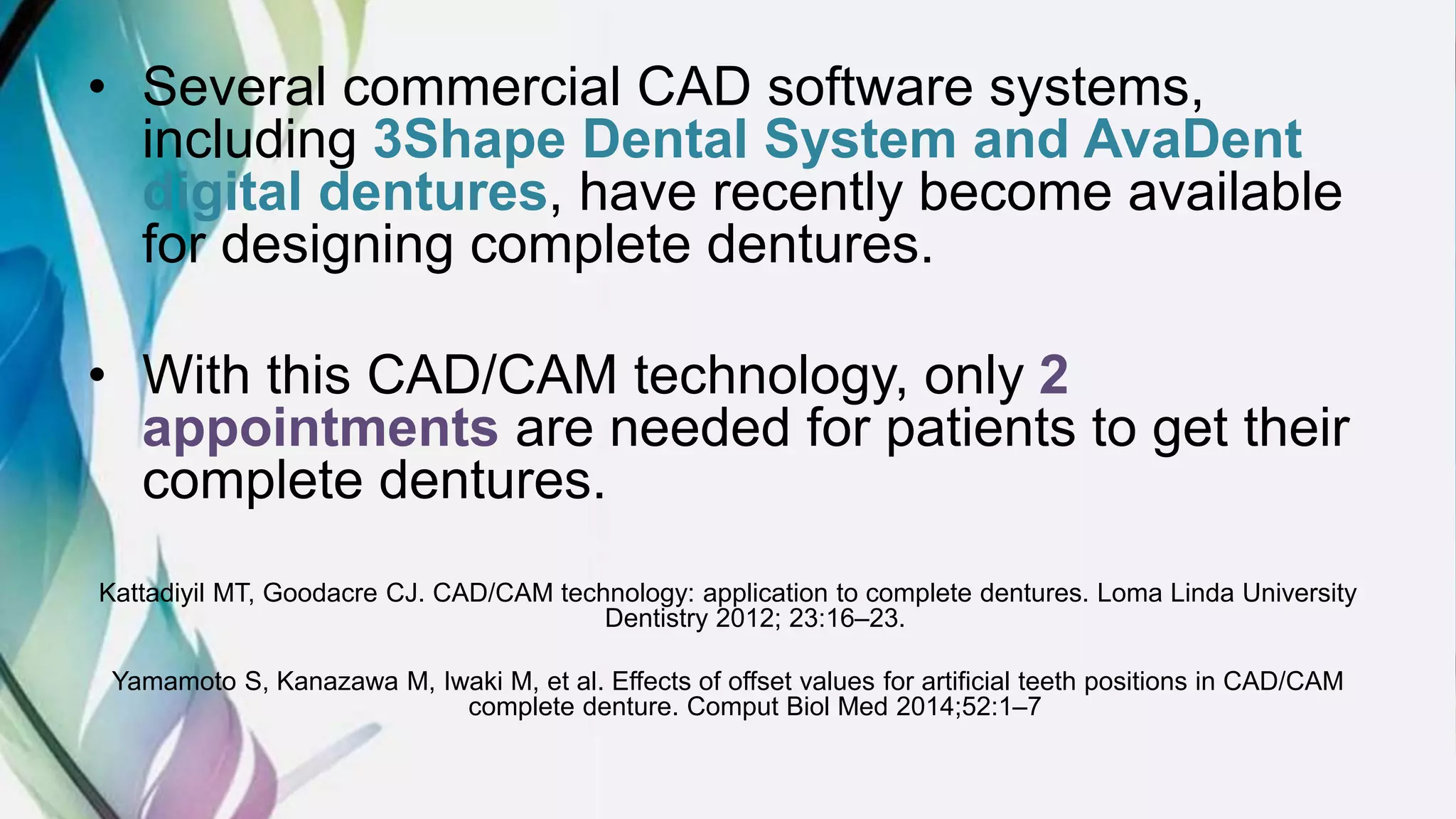 Design and fabrication of complete dentures using cad | PPTX