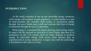 Design and Fabrication of Darrieus wind turbine | PPTX