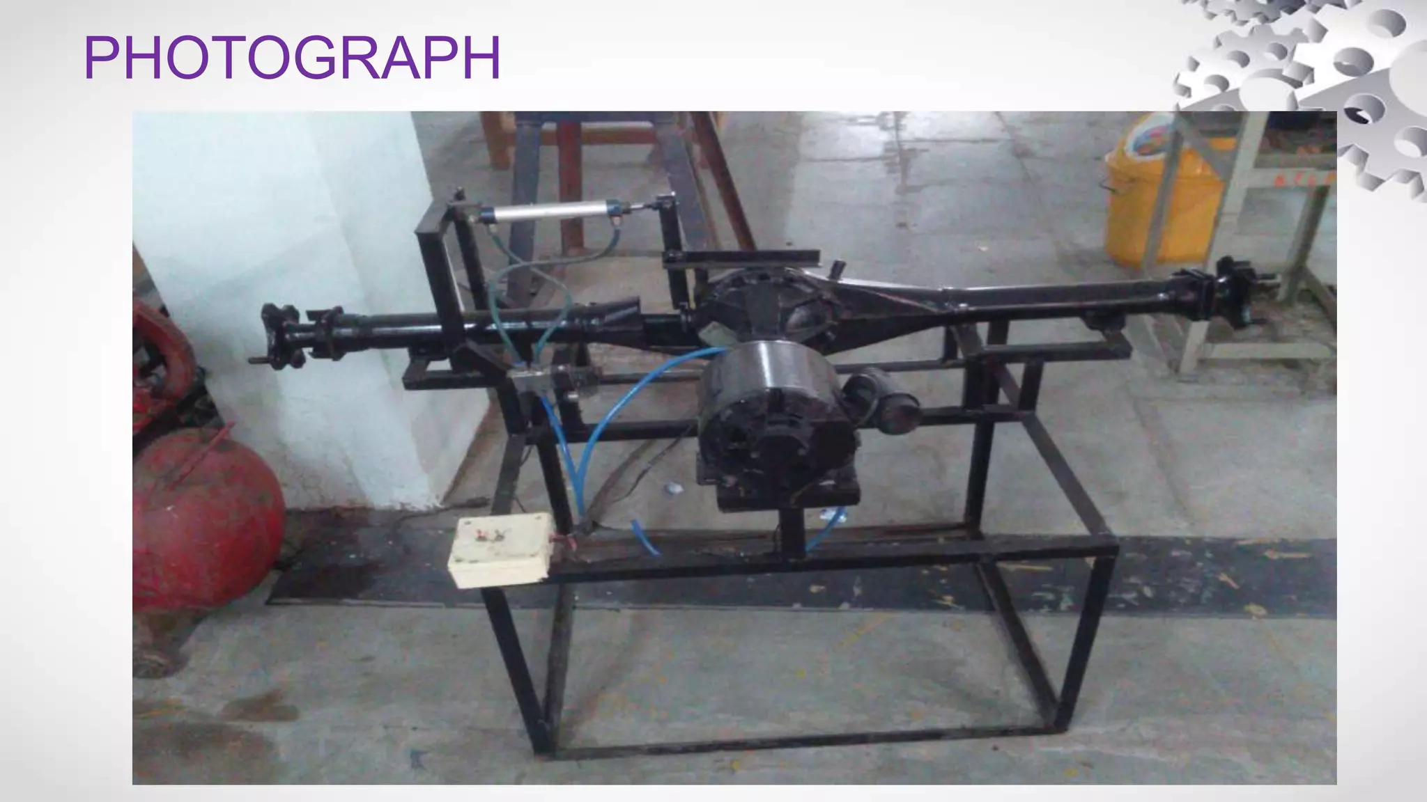 Design and fabrication of differential unit locking system PPT