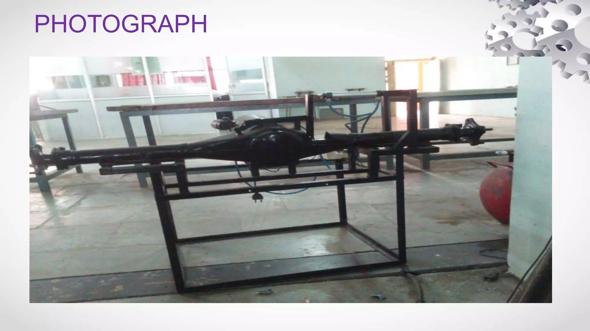 Design and fabrication of differential unit locking system PPT