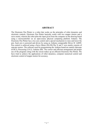 Design and Fabrication of Electronic Pen Plotter | PDF