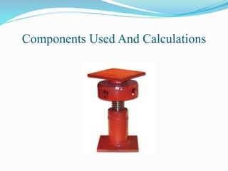 Design and fabrication of motorized screw jack | PPTX