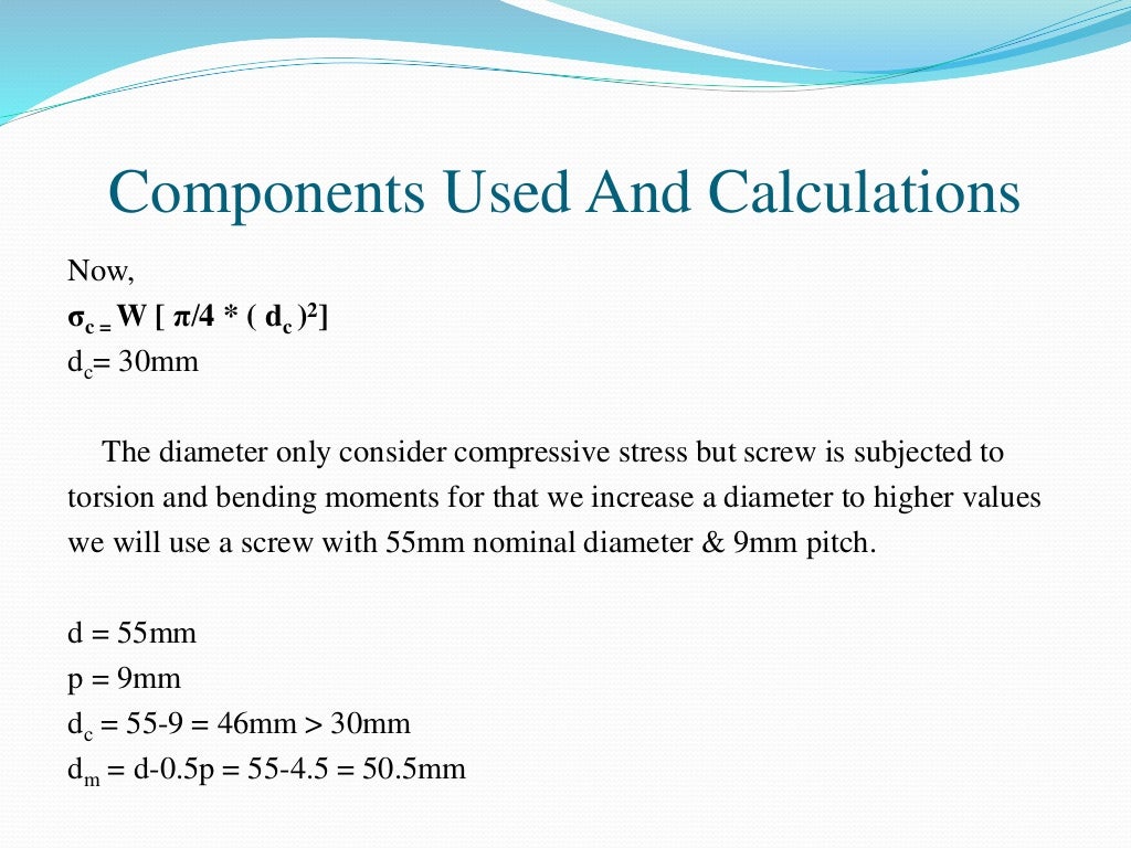 Design and fabrication of motorized screw jack