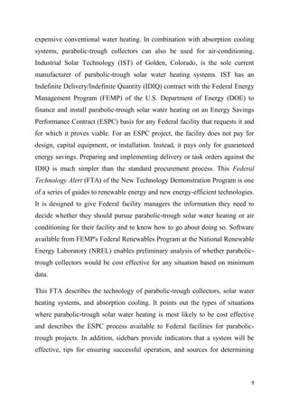 Design and fabrication of solar conentrator ( content ) | PDF