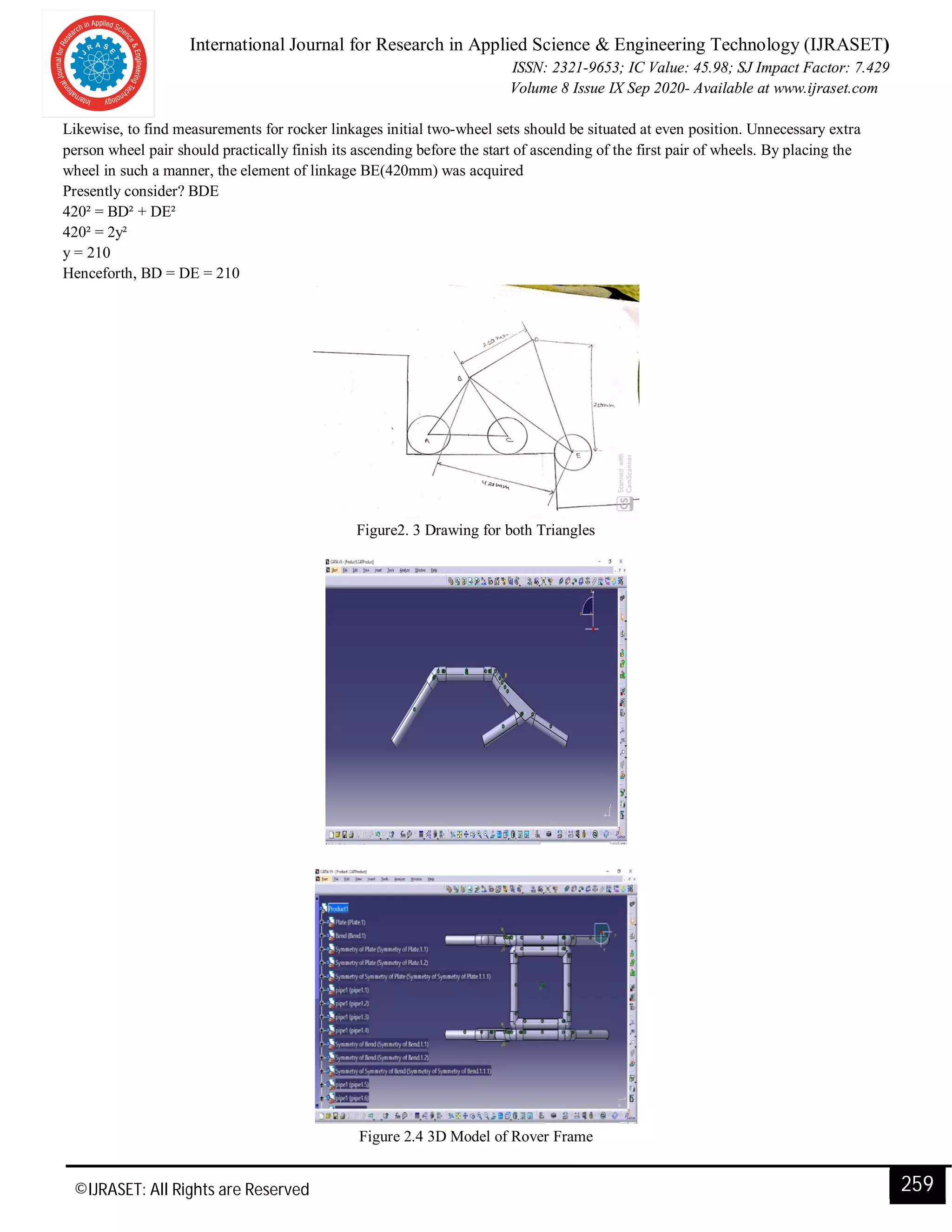 Design and fibrication of rocker bogie mechansim automated combat rover ...