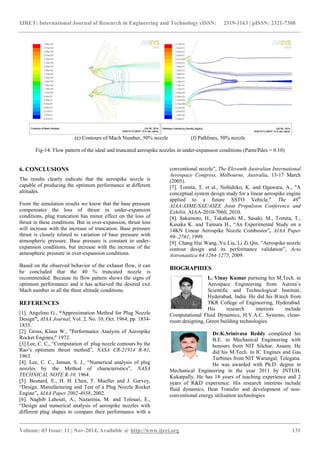 Design and flow simulation of truncated aerospike nozzle | PDF