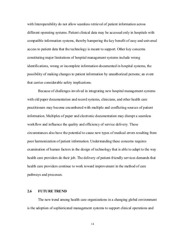Research paper of hospital management system image