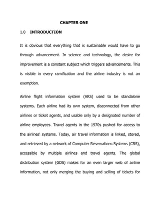 Design and implementation of airline flight information system | PDF