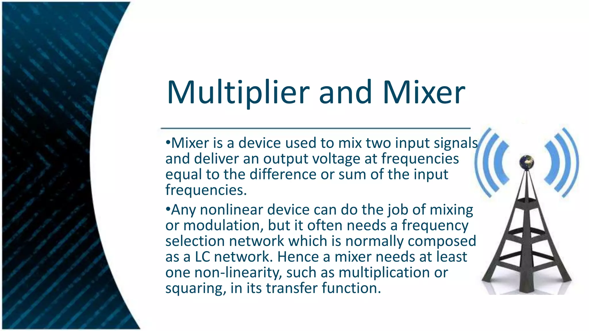 Design and implementation of analog multipliers with IC's | PPTX