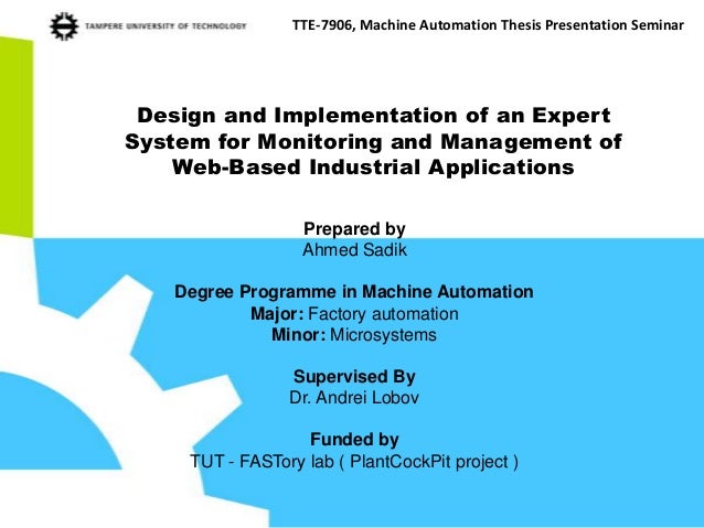 Design and implementation part of dissertation