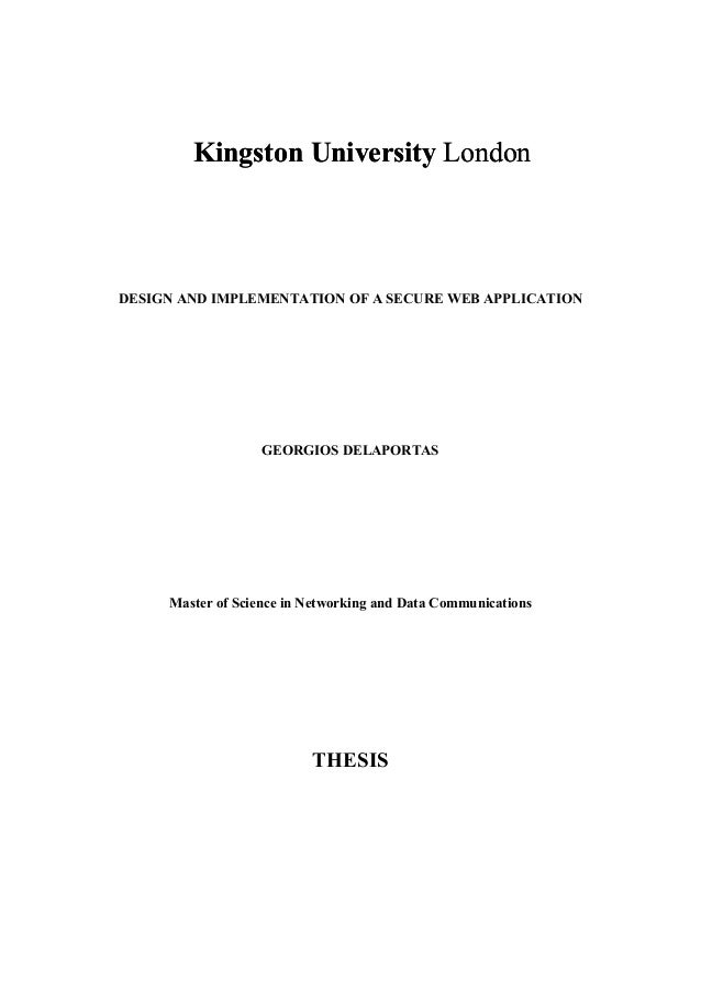 Kingston university thesis format image