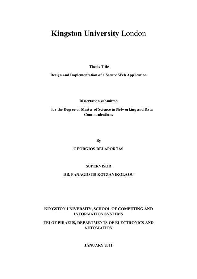 Thesis title about electronics