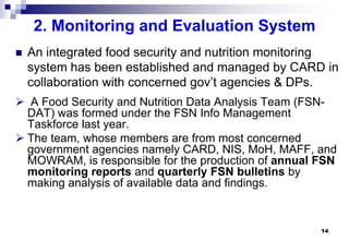 Design and implementation of food security strategies in Cambodia