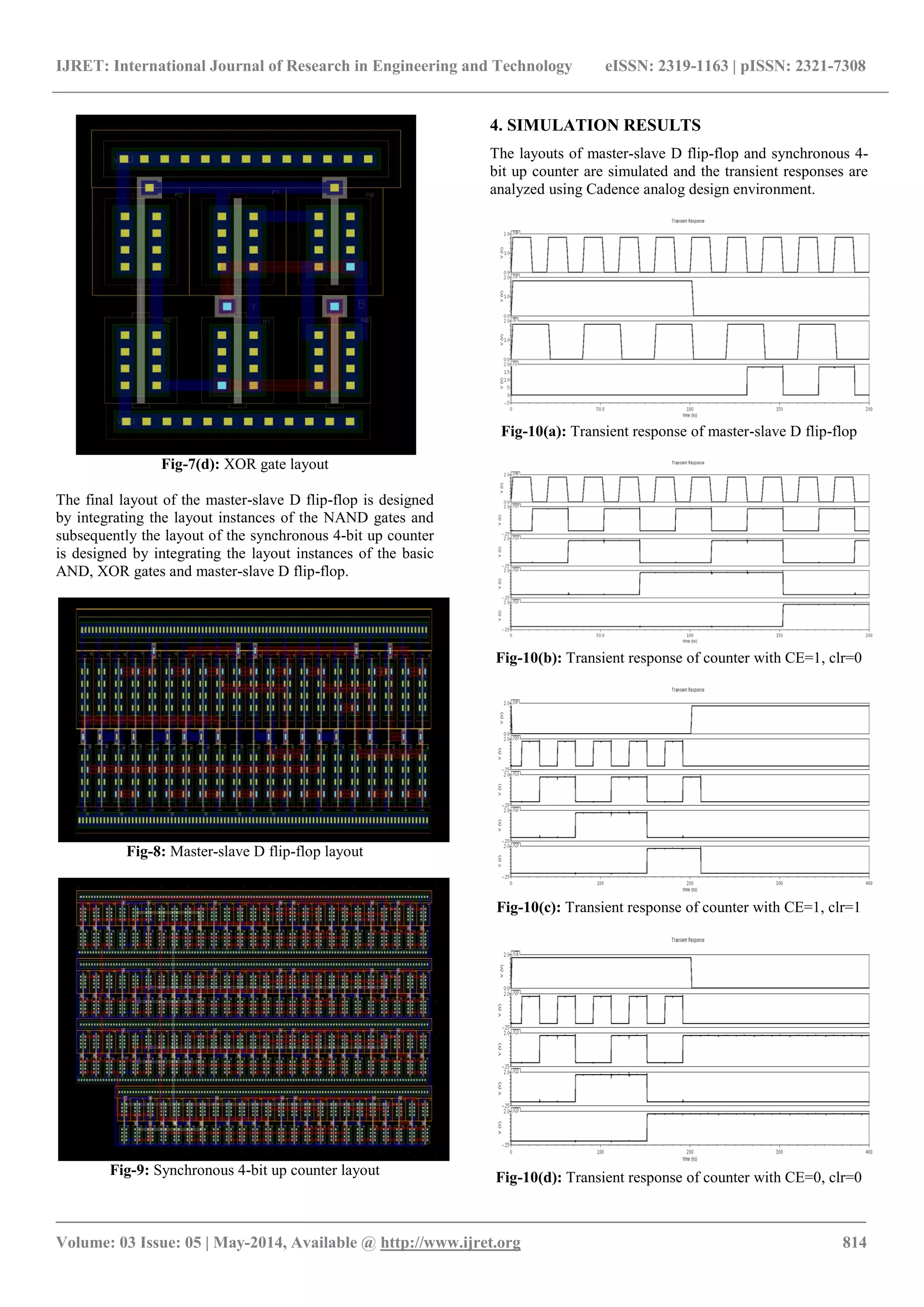 Design and implementation of synchronous 4 bit up counter using 180 nm ...