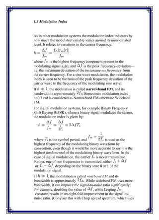 Design and implementation of test bench for frequency modulation and ...