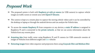 Design and Implementation of Vehicle Detection System for various ...