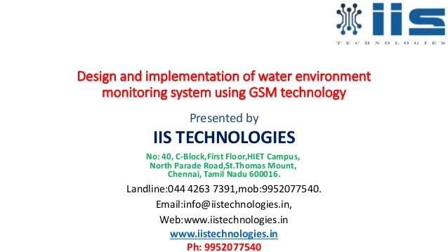 Design And Implementation Of Monitoring System For