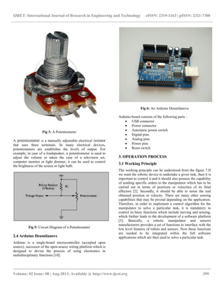 Design and operation of synchronized robotic arm | PDF