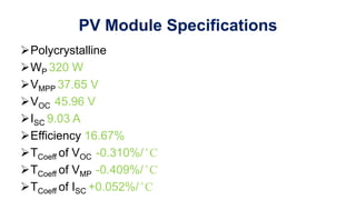 Voc Pv Module Formula Design and performance analysis of 500 KWp on-grid solar PV system | PPTX