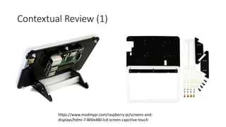 Contextual Review (3)
• Summary:
• Many flat-pack design for stand
• Seems like none using folding
• Note:
• May be fun to...