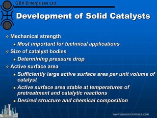 Design and Production of Heterogeneous Catalysts | PDF