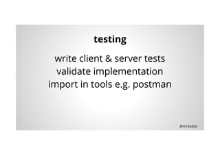 "Design and Test First"-Workflow für REST APIs Slide 9