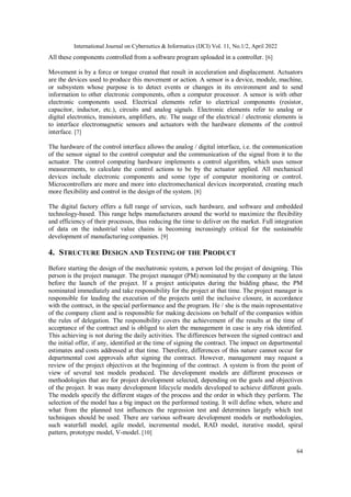 Design and Testing Ways for Mechatronic Systems | PDF