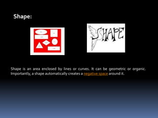 Writing Introduction Shape Design – An introduction | PPTX