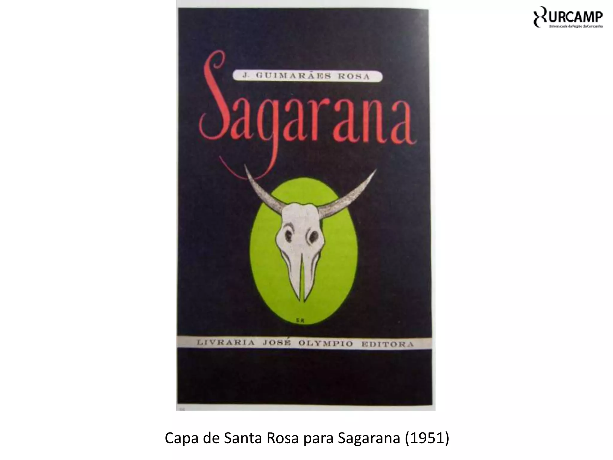 Capa de Santa Rosa para Sagarana (1951)
 