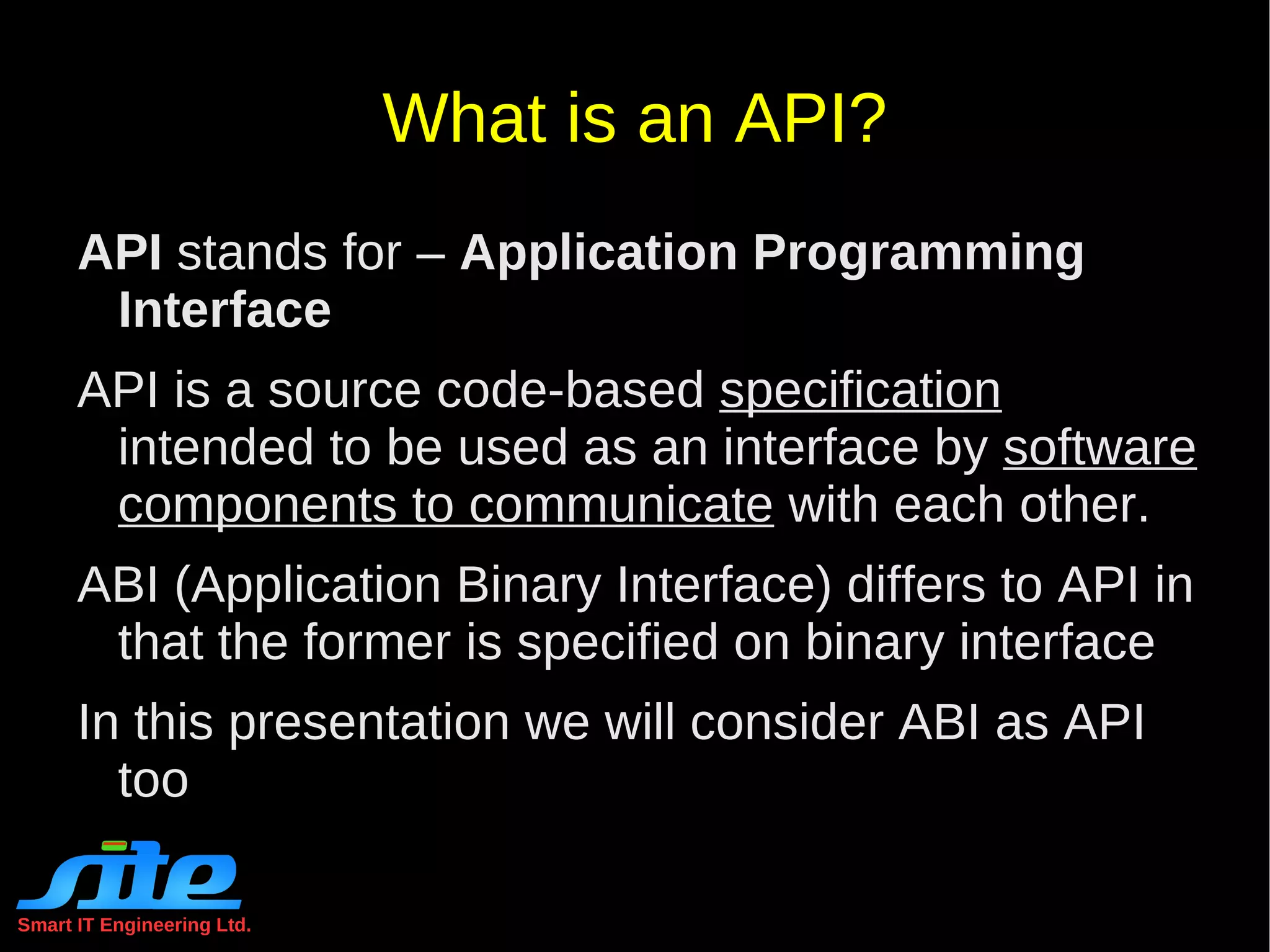 Why is API important? 