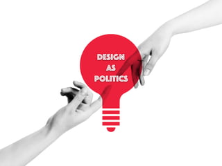 Design
as
Politics
 