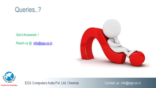 Queries..?
Get it Answered..!
Reach us @ info@egs.co.in
 