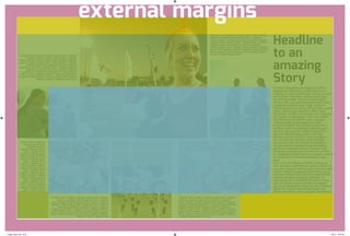 Caption here caption Caption goes here caption
Caption caption Caption goes here Caption
here caption Caption goes here caption Caption
caption Caption goes here Caption here caption
Caption goes here caption Caption caption
Caption goes here Caption here caption Caption
goes here caption Caption caption Caption
goes here Caption here caption Caption goes
here caption Caption caption Caption goes here
Caption here caption Caption goes here caption
Caption caption Caption goes here
Caption here caption
Caption goes here
caption Caption
caption Caption goes
here Caption here
caption Caption goes
here caption Caption
caption Caption goes
here Caption here
caption Caption goes
here caption Caption
caption Caption goes
here Caption here
caption Caption goes
here caption Caption
caption Caption goes
here Caption here
caption Caption goes
here caption Caption
caption Caption goes
here Caption here
caption Caption goes
Caption here caption Caption goes here caption
Caption caption Caption goes here Caption
here caption Caption goes here caption Caption
caption Caption goes here Caption here caption
Caption goes here caption Caption caption
Caption goes here Caption here caption Caption
goes here caption Caption caption Caption goes
here caption Caption goes here caption Caption
caption Caption goes here
Headline
to an
amazing
Story
Caption here caption Caption goes here caption
Caption caption Caption goes here Caption
here caption Caption goes here caption Caption
caption Caption goes here Caption here caption
Caption goes here caption Caption caption
Caption goes here Caption here caption Caption
goes here caption Caption caption Caption goes
here caption Caption goes here caption Caption
caption Caption goes here
Caption here caption Caption goes here caption
Caption caption Caption goes here Caption
here caption Caption goes here caption Caption
caption Caption goes here Caption here caption
Caption goes here caption Caption caption
Caption goes here Caption here caption Caption
goes here caption Caption caption Caption goes
here caption Caption goes here caption Caption
caption Caption goes here
El etusci doluptatusam fugias de nihillo
ribusantem doloratur, sunducimil is aut
andipid mi, quat maximusam volum volupta
eatis sitiore mpelitiae veribus essit liciur
mo officab oratiis doloria sequos audae
coriam rest, cus eum facessum essimusam,
comniment explab imint fugit, est porro
officiis sinctes net exerio od mi, seque quate
sitem. Natem quia doluptas vitius eaqui
doluptatur sintibus di utet quis aut voluptas
est, quatio. Cusaperibus, volor sam aliant.
Sed molutem qui officiis atur, consequi
voluptia pedit quoditasped quo volut
restemp orepero illa volupta tiossi atiur
audisqu iantiis re pedisque explacersped
molorro que porpost voloria aliquod ero
dolorem facipsa quae nobit a alit fuga.
Simpore pratur aut dem rerum remquos
est, od mod qui optatios aliqui blaudae
que ernam expe nis alianda erspeditium
explaut alitatus debitia exceptus aliatem
pelestincil idebitiis dolorum nonem fugit
doluptas voluptae ped quo qui nis exerchit,
occaestiassi volupta estrum numquo consed
ma doloreicid mosserum simusam, sam
quat.
Unto cus eos volupta is endam remqui as
etur aut quunt velendae sit quat occaborum
cus, sime nienimi ntemolo qui ut ex eum lam
volenim anditi doluptaqui dolores ne ea vel
earitium quibus nimus porrum eaqui officie
ntisqua muscima pereptat peditatur at.
Gent plabo. Ut et auditatis res eate occum
lam am volorro con coruntiis mo explaut
plia erum haruptatet volectem am, consenis
illiqui tem fugitio nesenimust faces res
alibus velenimos cusam fugiatia verovitatio
external margins
design_basics.indd 32-33 7/30/12 12:30 AM
 