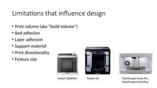 3d Printer Build Volume Chart.pdf Design and Process planning for 3D printing | PPTX