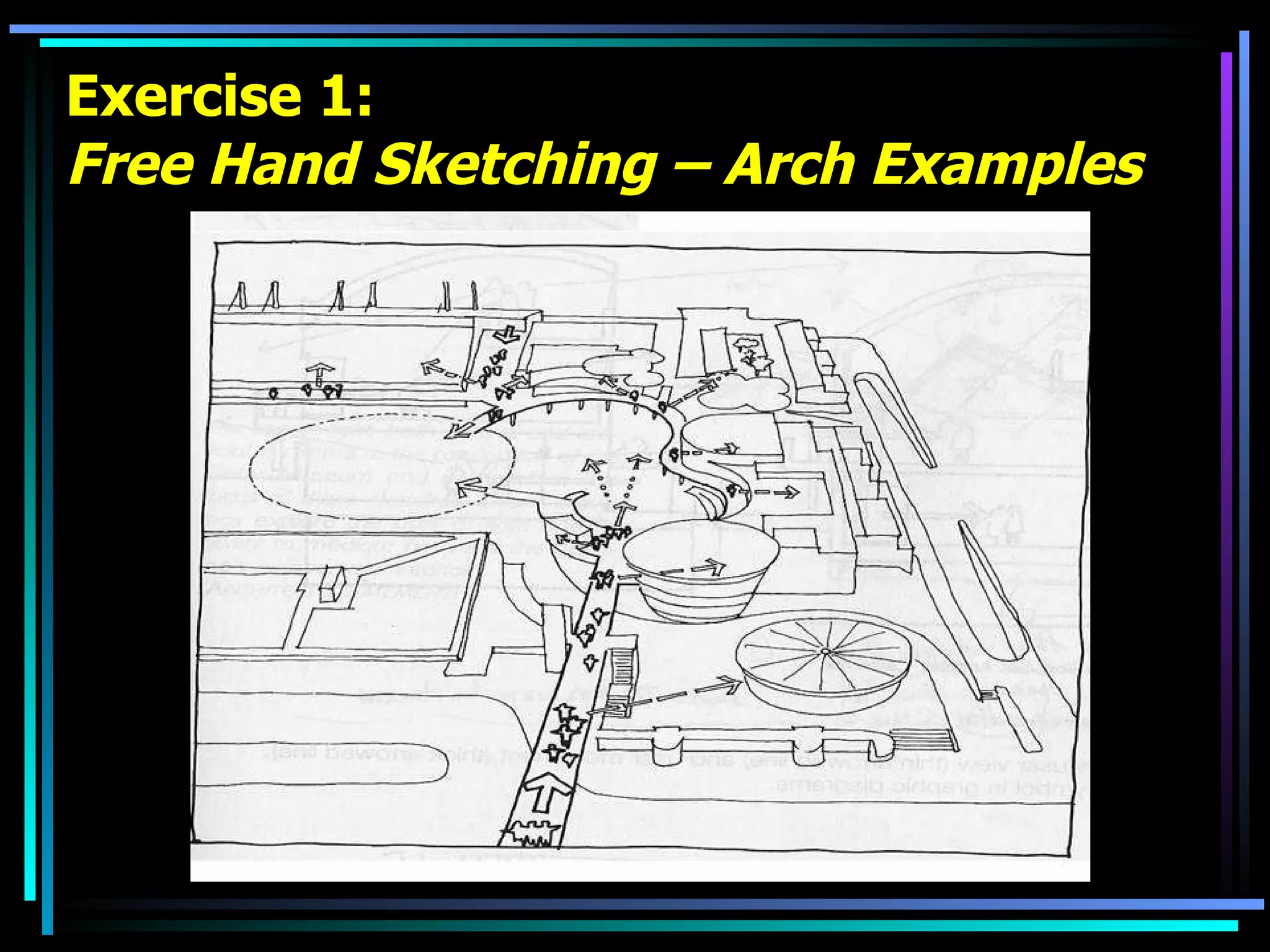 Exercise 1: Free Hand Sketching – Arch Examples 