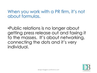 Andrew Joseph - PR for Bloggers: Turn Up the Volume on Your Publicity Efforts!