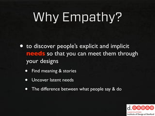 Startup Examples of
     Empathy?
 