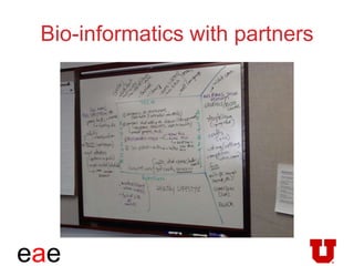 eae
Bio-informatics with partners
 