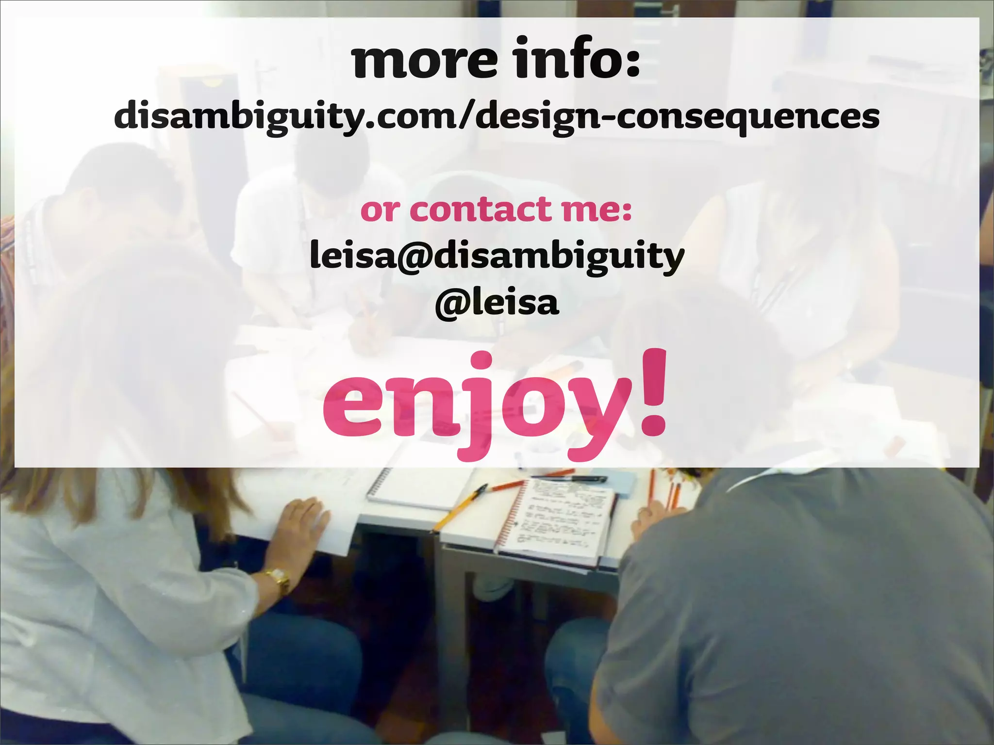 IA Mini - Design Consequences Activity