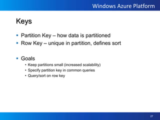 Blobs, Tables, Relational
