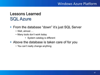 SQL Azure can do thisDataTDSRDBMSClientSQL Azure