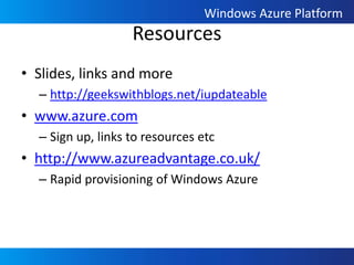 Using the Cloud for Communicationshttp://app.queue.core.windows.net/Azure QueueRESTClient