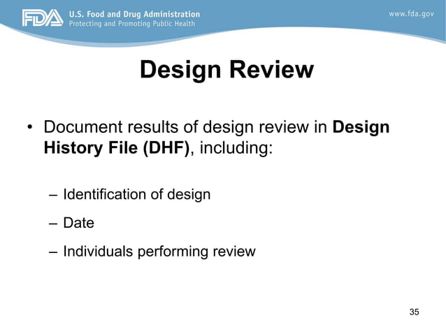Design control FDA requirements | PDF | Recalls | Consumer Issues