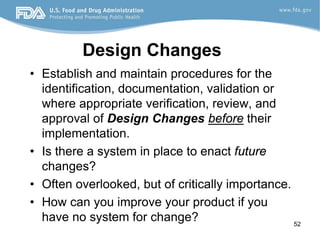 Design control FDA requirements | PDF