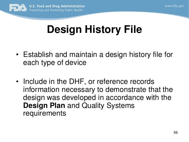 Definition Design History File | design control fda requirements Definition Design History File | design control fda requirements