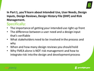 FDA Design Controls: What Medical Device Makers Need to Know | PDF