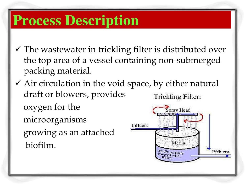 Design criteria for waste water treatment