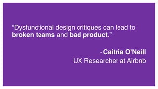 Design critique - how can I make this better? | PDF