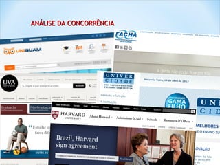 ANÁLISE DA CONCORRÊNCIA
 